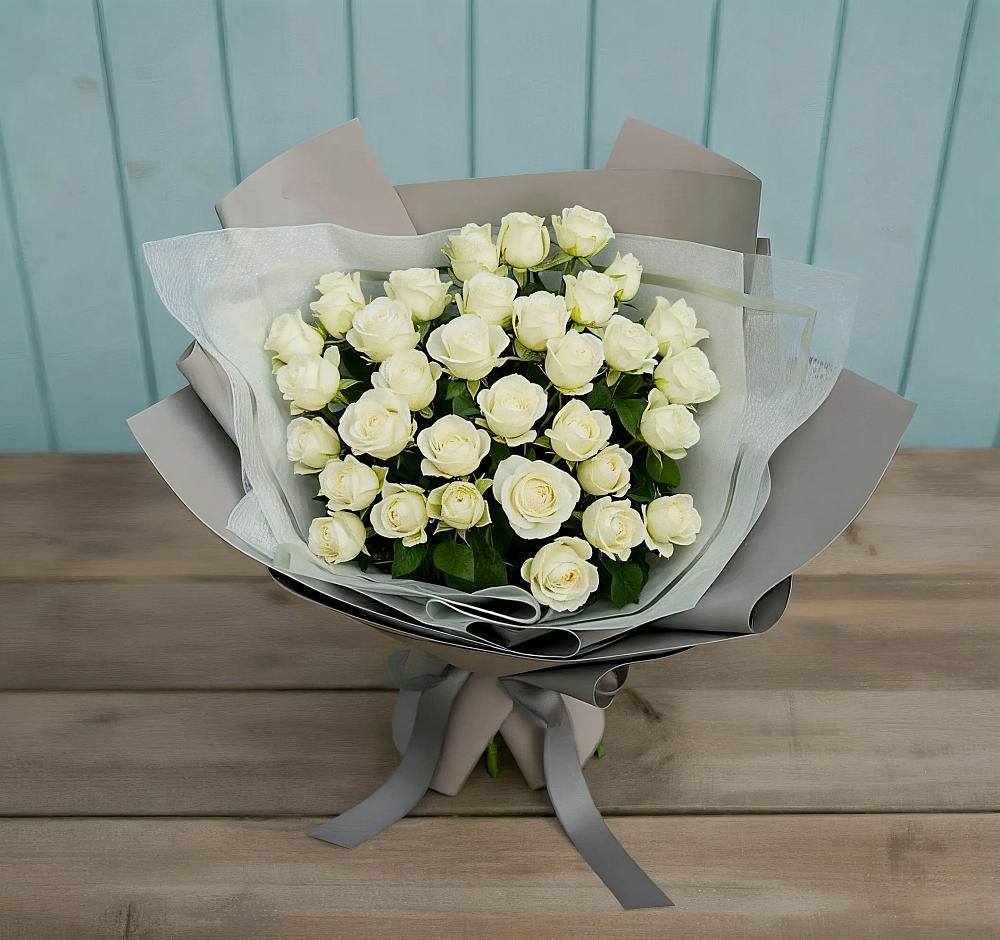 Букет Белоснежная нежность в Сорокино