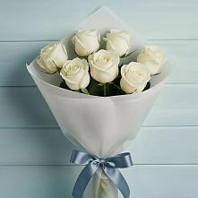 Букет 7 Белых роз Эдлесс Лав #REPLACE_PRED# Сорокино