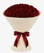 Букет 101 Бордовая роза Блэк Бакарра в Сорокино