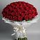 Букет 101 Красная роза Блэк Мэджик в Сорокино