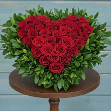 Цветочная композиция из Розы в виде сердца #REPLACE_PRED# Сорокино