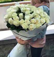 Букет 35 Белых роз #REPLACE_PRED# Сорокино