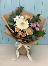 Букет цветов из:  Герберы и Хризантемы в Сорокино