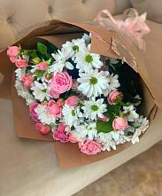 Букет цветов из:  Розы и Хризантемы в Сорокино