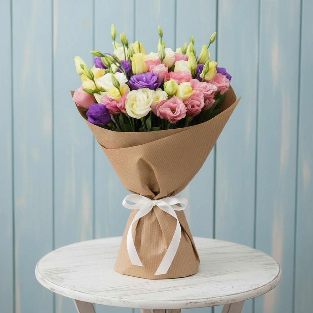 Букет цветов из: Лизиантусы в Сорокино