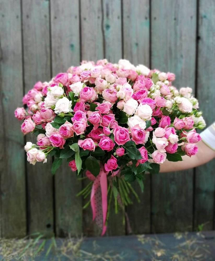 Букет Розовые кустовые розы Натали и Лав Лидия в Сорокино
