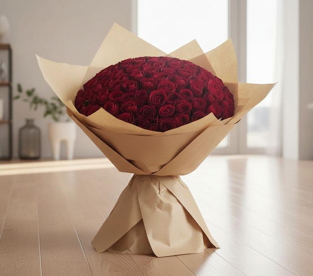 Букет 101 Красная роза в Сорокино