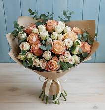 Букет цветов из:  Альстромерии и Розы в Сорокино
